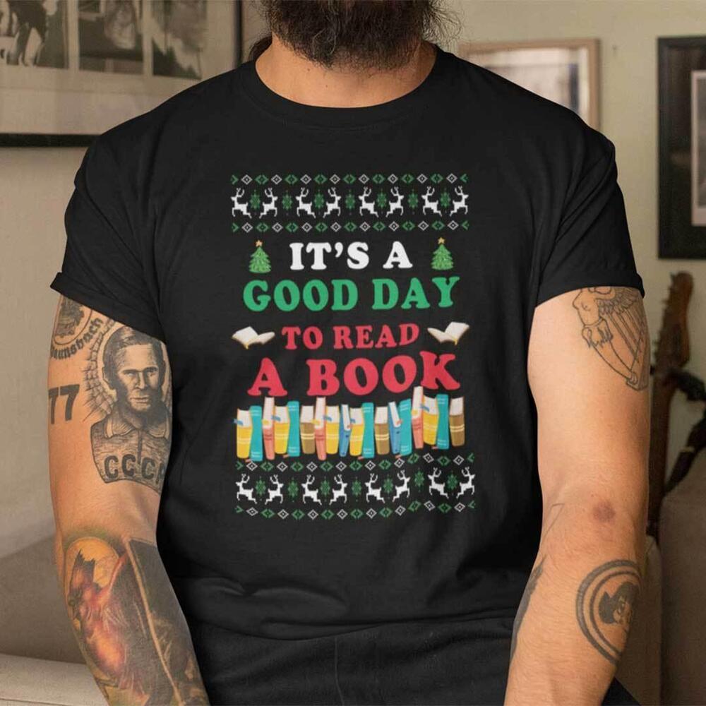 Book Christmas Tree Shirt Its A Good Day To Read A Book